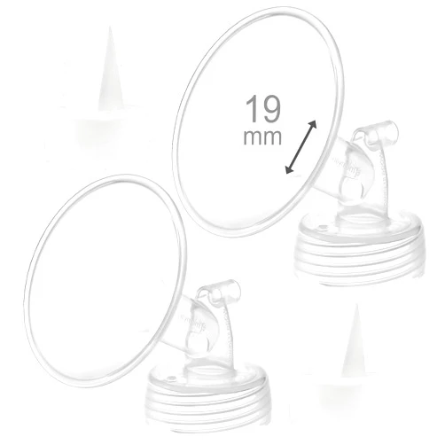Maymom 19mm Flange and Duckbill Valve Compatible with Spectra S1 S2 Breastpump Not Original S2 Accessories Not Original Spectra Replacement Duckbill Valve and Flange