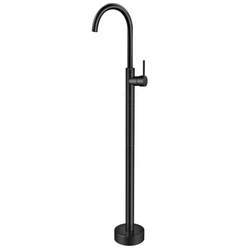 Aolemi Oil Rubbed Bronze Single Function Freestanding Tub Filler Floor Mounted Single Handle Bathtub Faucet Without Handheld Spray Single Lever Brass Mixer Tap