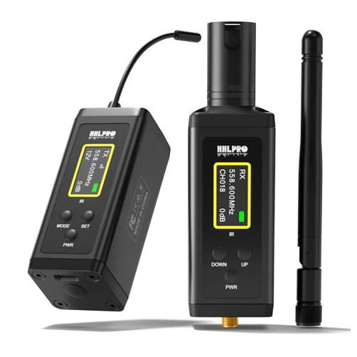 HHLPRO UHF Wireless Guitar System with Antenna,260FT Range,32 Channels,Dual Volume Control,Rechargeable Audio XLR Wireless Guitar Transmitter Receiver for Guitar Bass Electric Instruments, F40