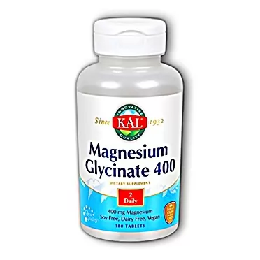 KAL - Magnesium Glycinate 400, 180 Tablets (2 Pack)
