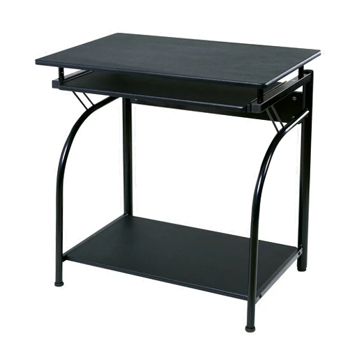 OneSpace Stanton Desk with Pullout Keyboard Tray Computer, Black