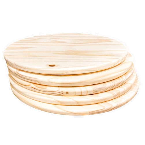 MMOBILITY Set of 5-1 inch Thick, 15 inch Wood Circle for Crafts, Unfinished Wood Sign, 15 inch Wood Circle, 15 inch Wood Circle, 15 inch Wood Circle