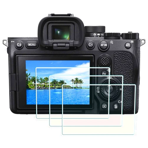HUIPUXIANG Screen Protector for Sony Alpha 7 IV A7 IV A7IV A74 A7M4 Camera(for accessories), 0.3mm High Definition 9H Hardness Optical LCD Premium Glass Protective Cover [3 Pack]