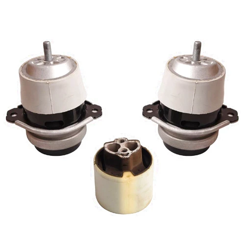 Bapmic Left & Right Engine Motor Mount + Trans Mount Compatible with Audi Q7 VW Touareg 3.0 TDI 3.6L 06-15 7L8199131A 7L0399249B