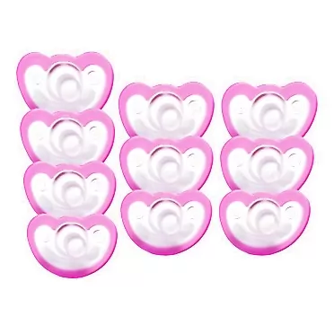 JollyPop 0-3 Months Pacifier 10 Pack Unscented - Pink