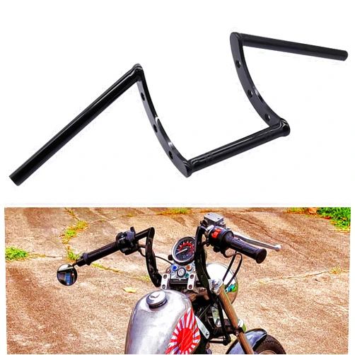 AnXin Motorcycle Handlebar Z Bars 22mm 7/8