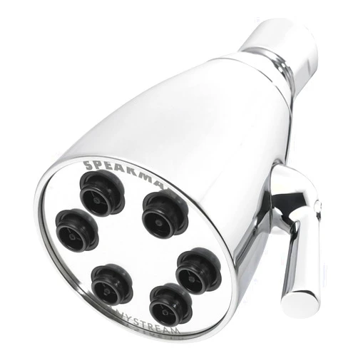 Speakman S-2252 Signature Icon Anystream Adjustable High Pressure Shower Head-2.5 GPM Solid Brass Replacement Bathroom Showerhead, Polished Chrome Finish