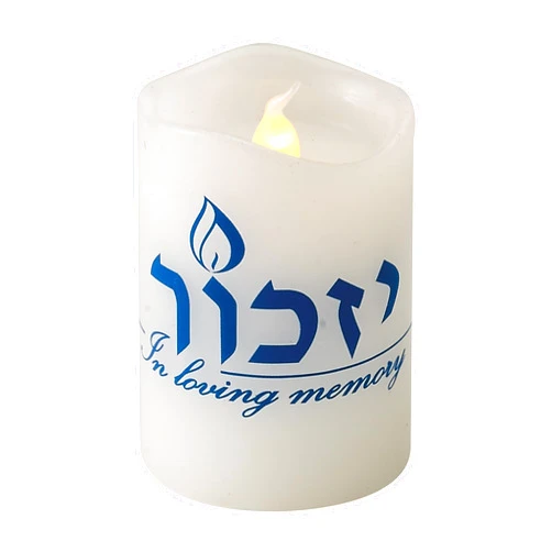 RITE LITE LED FLAMELESS YIZKOR Memorial Candle, 1 EA