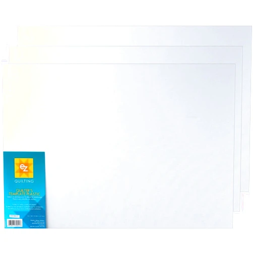 EZ International Quilting by Wrights Bundle of EZ International Quilting by Wrights Blank Plastic Template Sheets, 12in x 18in (3 Sheets)