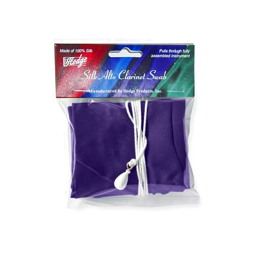 Hodge Silk Alto Clarinet Swab - Purple