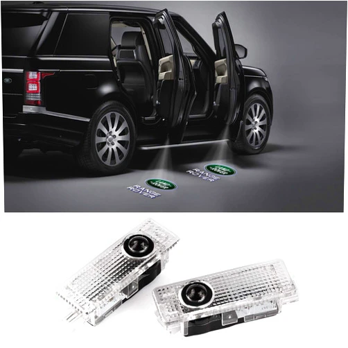 Chiyuankyji Car Door Led Lights Projector Logo Shadow Ghost Light for Land Rover Range Rover 2007-2019 Compatible Welcome Lamp Accessories and 2 pack