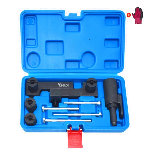 Yuesstloo Camshaft & Crankshaft Timing Locking Tool Kit, Compatible with Volvo S40 S60 XC90, Replace 9995452, with Carrying Case & Gloves
