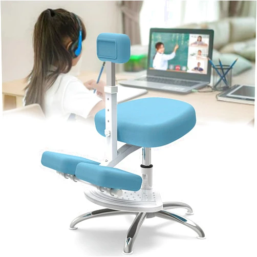 DBZDM Ergonomic Kneeling Chair, Height Adjustable Study Chair for Kids, Children Seated Posture Orthotic Chair Computer Stool for Growing Kids' Body (load-100kg)