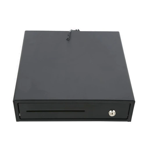 Shenruifa Cash Register Box 3 Tray 4 Bill 3 Lock Black DC 12V 24V with 2 Keys for Supermarket Commerce