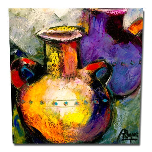 Trademark Fine Art Still Life with Jugs II by Master's Art, 18x18-Inch Canvas Wall Art