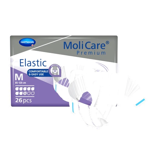 HARTMANN H MoliCare® Premium Elastic 8D Brief Size Medium (Medium, 26, Count)
