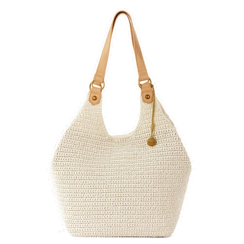 The Sak Roma Shopper Shoulder Bag - Sakroots Large Purse & Tote Bag with Double Straps & Zipper Pockets for Everyday & Travel