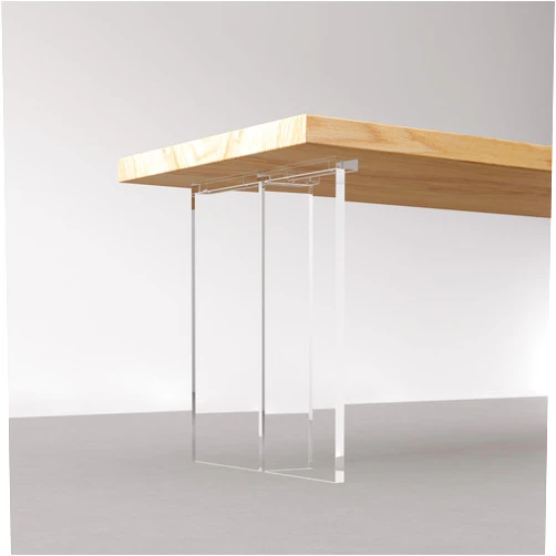 Patavinity Modern Floating Desk/Table Acrylic Legs 27.6