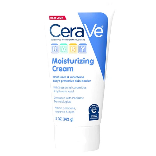 CeraVe Baby Cream, Gentle Moisturizing Cream with Hyaluronic Acid, Paraben, Phthalate, & Fragrance Free, 5 Ounce