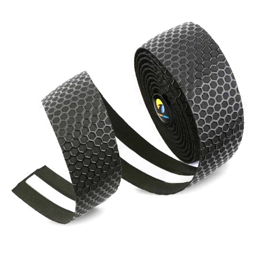 TOPCABIN Bicycle Bar Tape EVA Camouflage Series Comfort Road Bike Handlebar Tape Bike Bar Tape with Bar End Plugs-2 Rolls (Grid Black)