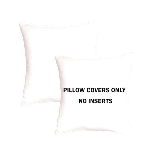 RELY+ Cotton Throw Pillow Covers White 20