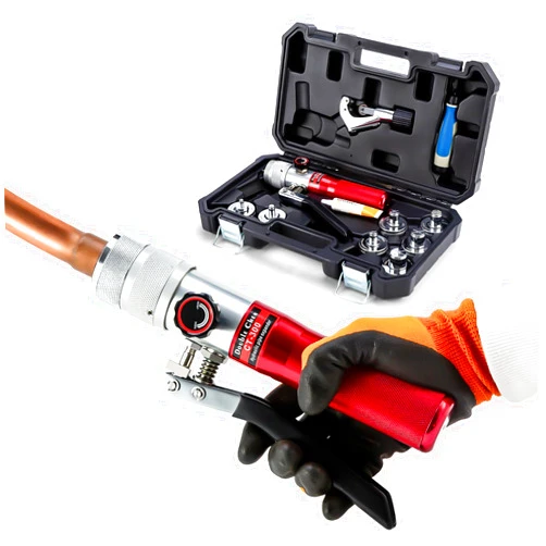 DOUBLE CHEN HVAC Swaging Tools Kit Hydraulic Copper Pipe Tube Expander Tool 3/8, 1/2, 5/8, 3/4,7/8,1,1-1/8 Inch