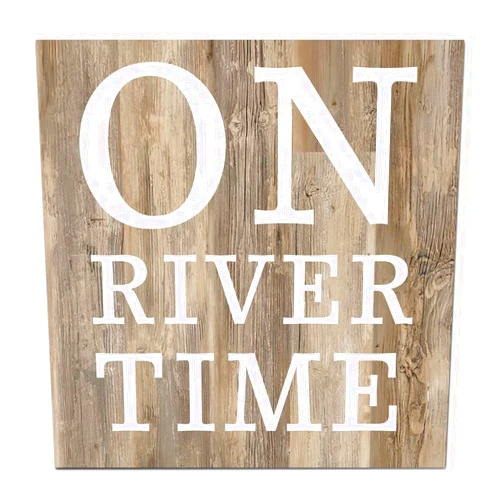 Taoliuluo On River Time Wood Home Sign With Interchangeable O Name Engraving On Wood Better Together Wood Sign Solid Classic Science Fiction For Winter Holidays 10X10 Inch