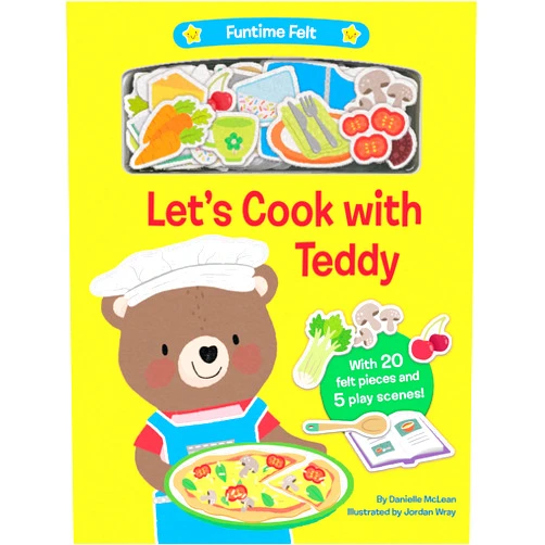 By Danielle McLean (Author), Jordan Wray (Illustrator) Let's Cook with Teddy: With 20 colorful felt play pieces (Funtime Felt)