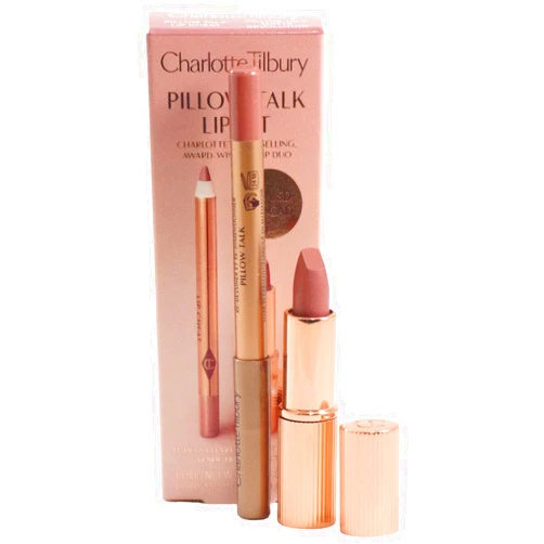 Charlotte Tilbury Pillow Talk Mini Matte Revolution Lipstick and Lip Cheat Lip Liner Mini Travel Size Duo Set