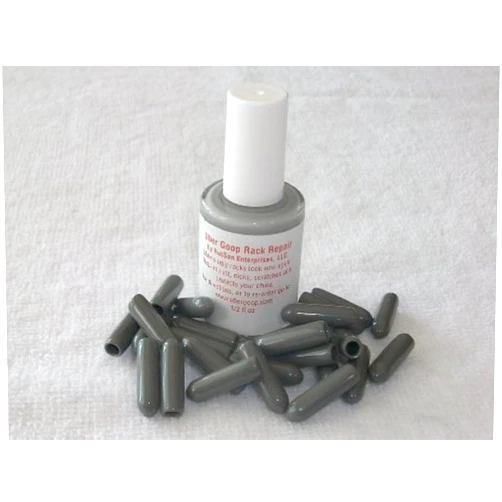 Uber Goop Dark GREY Dishwasher Rack Coating/Glue w/25 caps by Uber Goop