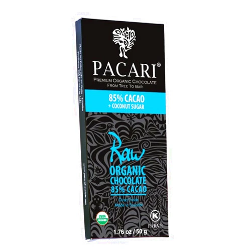 Pacari Ecuadorian Organic Chocolate Raw 85%, 50 Gram, 1.76 Ounce