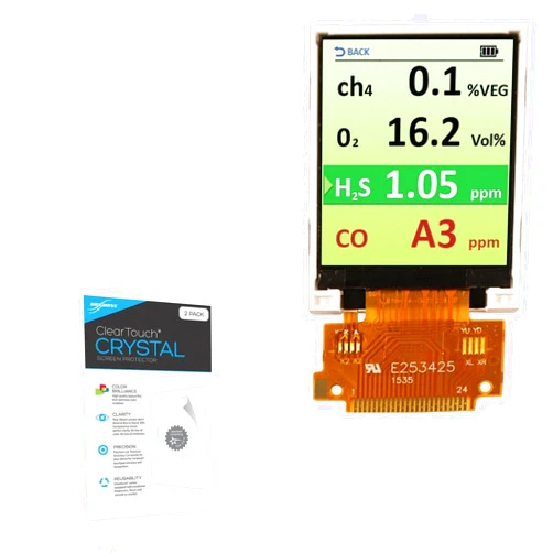 BoxWave Screen Protector Compatible With Newhaven Display NHD-1.8-128160EF-CSXN#-F - ClearTouch Crystal (2-Pack), HD Film Skin - Shields From Scratches