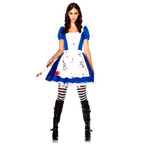 Cos2be Alice Madness Returns Cosplay Size X-Large Dress Anime Maid Costume And Necklace