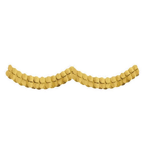 amscan Sparkling Gold Paper Garland - 12 ft. (1 Pc.) | Stunning Design & Premium Quality | Perfect for Any Event