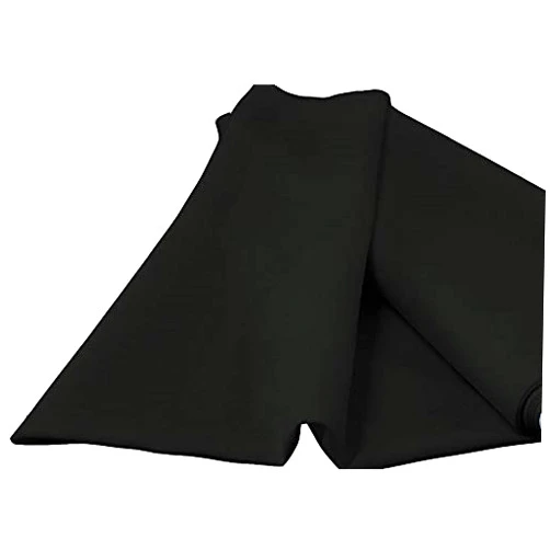 New Creations Fabric & Foam Inc, 60” Wide Premium Woven Poly Poplin Fabric by The Yard (Black)