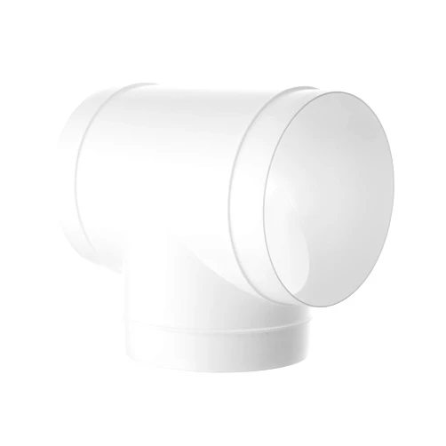 Vent Systems 6 Inch Channel Connector 3-Way Hose Adapter ABS Plastic/Splitter for Hose T-Shaped Round Pipe Connector - Channel Hose Dryer Ventilation T-Connector 3-Way Connector