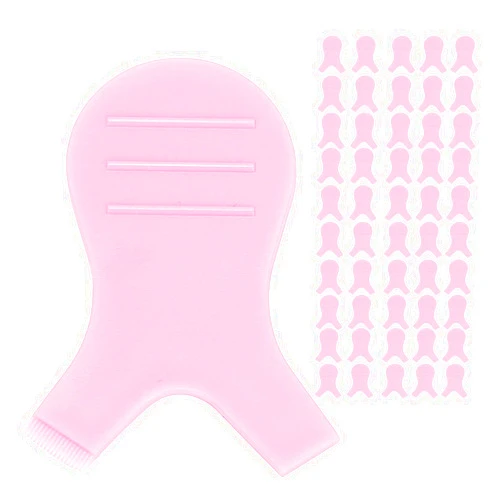 Dioche 50pcs Y Lash Tool Y Shape Eyelash Brush Lash Perm Brush Silicone Grafting Eyelash Brush for Eyelash Extension Makeup Tool (Light)