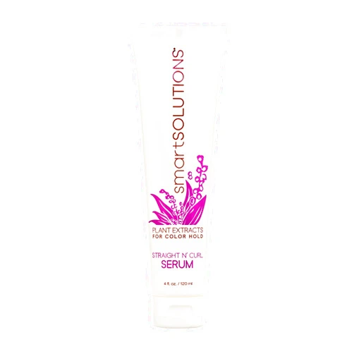 SMART SOLUTIONS smartSOLUTIONS Straight N' Curl Serum 4 oz, | Smooths & Straightens | Curves & Curls | Paraben-Free | Plant-based