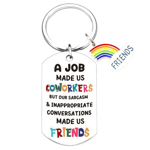 Ibiwe Work Besties Gifts for Women Keychain Cool Gifts For Coworkers Easter Gift for Coworkers Funny Coworker Gift Co Workers Ideas For Women