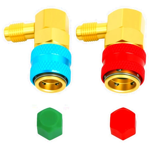 Ketofa 134a Quick Coupler, AC R134a Adapter Fittings Quick Connector, 1/4