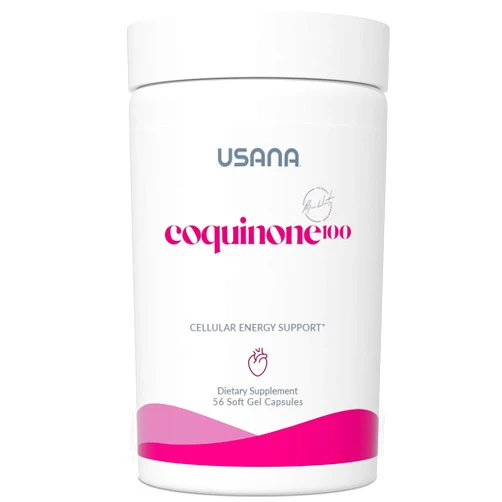 USANA CoQuinone 100 CoQ10 Coenzyme Q10 Supplement with Alpha-Lipoic Acid to Support Heart Health* - 56 Softgels - 28 Day Supply