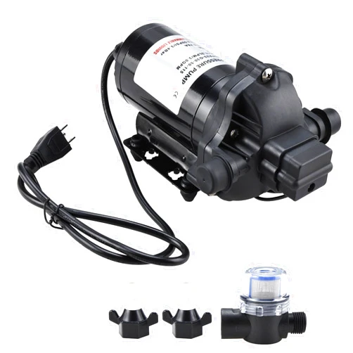 Amarine Made Water Pressure Diaphragm Pump 115V 11.3 LPM 3.0 GPM 50 PSI Water Pump Diaphragm Pressure Pump for Caravan/rv/boat/marine