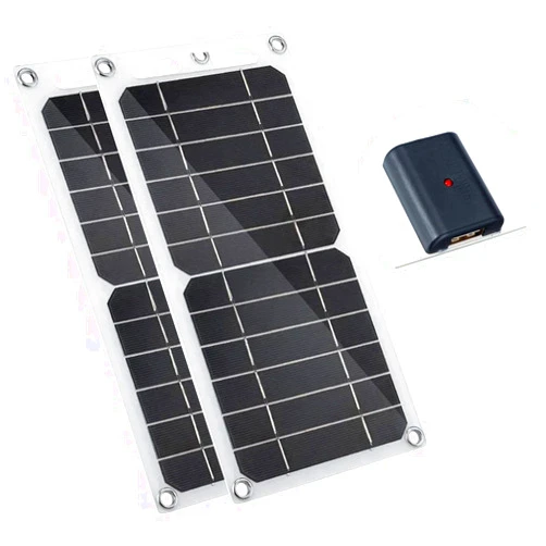 Aocoray 2PCS Mini 5V 6W USB Solar Panel, Portable 5 Volt 6 Watt High Efficiency Monocrystalline Solar Panel Battery Charger for Cellphone Power Bank Camera Fan Camping Lantern etc.
