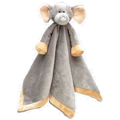Teddykompaniet Diinglisar Lovely Wild Elephant Unisex Plush Fleece Baby Blanket with Elephant Comforter Soft Plush Sleep Toys | Birthday Gift for Baby Child Toddler |Ages 0+, (Snuttefilt) – 14874
