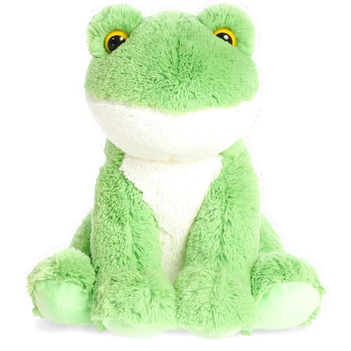 Aurora® Cuddly Frog Stuffed Animal - Cozy Comfort - Endless Snuggles - Green 14 Inches