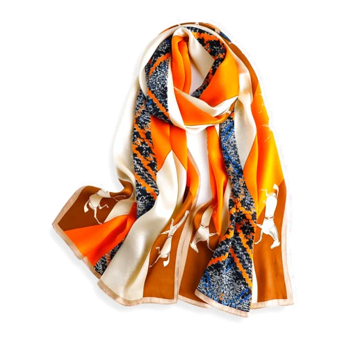 PoeticEHome 100% Mulberry Silk Long Scarf - Women's Large Oblong Sunscreen Shawl with Gift Packaging