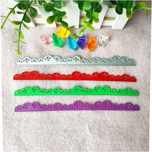 Generic Lace Long Strips Cutting Dies Cut Metal Scrapbooking Stencils Die for DIY Embossing Photo Album Decorative/DIY Paper Cards Making Crafts N740