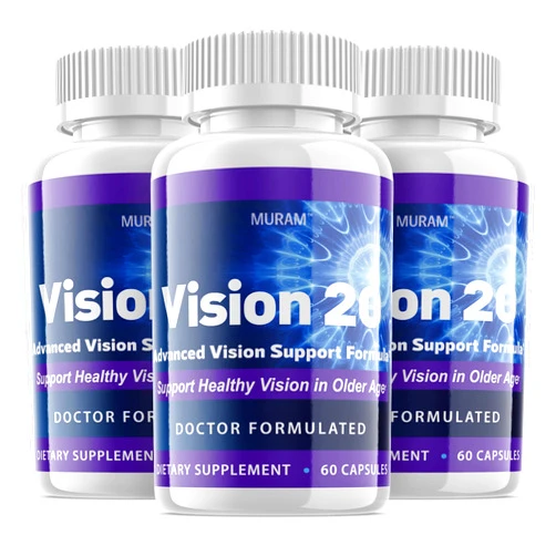 MURAM (3 Pack) Official Vision 20 Advanced Formula, Original, 3 Bottle Pack, 90 Day Supply