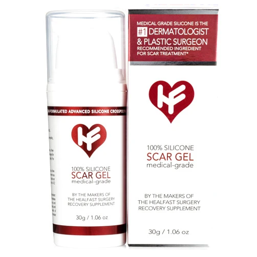 HealFast Physician Formulated Silicone Scar Gel Semi-Solid Sheeting - Advanced Crosspolymer Medical Grade Liquid Sheeting for Face, Body, Surgery, C Section, Burn, Keloidal & Hypertrophic Scars