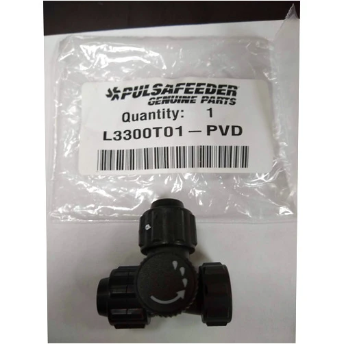Pulsafeeder Bleed Valve Assembly Part L3300T01-PVD. 3/8-Inch OD Connection. PVD/TFE Material.